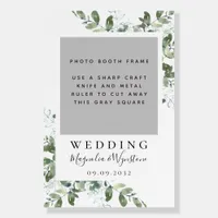Eucalyptus Wedding  Photo Frame Selfie Prop Foam Board