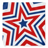 Patriotic Stars Red, White and Blue Bandana