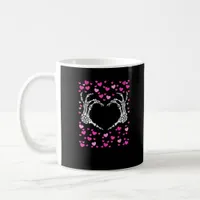 Skeleton Hand Heart Valentines Day Funny Viral Coffee Mug