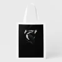 Funny Crow Retro Classic Style Grocery Bag