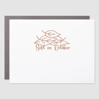 Whimsigoth Reader Moth Design Classic Car Magnet