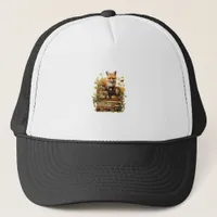 Cottagecore Aesthetic With Book Cute Goblincore Cr Trucker Hat