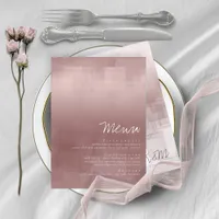 Watercolor Reflections Wedding Cinnamon Rose ID774 Menu