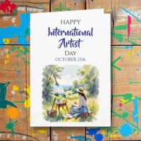 International Artist Day | October 25th Card
