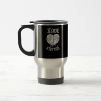 Skeleton Hands Heart Gothic Classic  Travel Mug