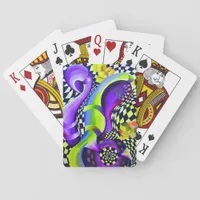 80`s Retro Geometric Pattern Poker Cards