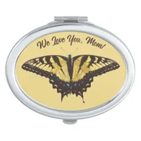 Yellow Butterfly Mother's Day Compact Mirror