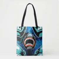 Skark Mania Funny Cartoon Illustration Tote Bag