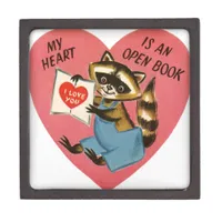 Vintage Valentine Raccoon Gift Box