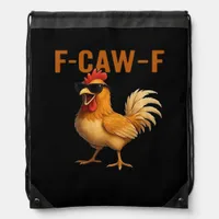 F-Caw-F Chicken Classic Aesthetic Design Drawstring Bag