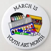 March is Youth Art Month   Button