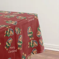 Cheeky Christmas Troll and Tree Delight  Tablecloth