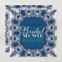 Navy Blue + Creme Delight Bridal Shower Invitation