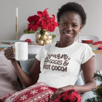 Warm Socks Hot Cocoa Christmas T-Shirt