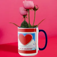 Painted Valentine Heart Add Your Photo Mug