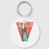 No Kings Statue Of  Protest  American Classic Keychain
