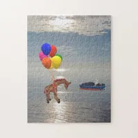 Puzzle - Flying Giraffe over Ocean