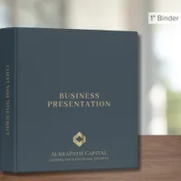 Professional Business Binder Gold Logo