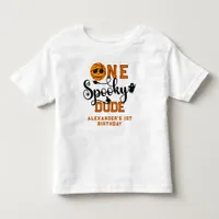 One Spooky Dude Basketball Boys Rad Kids Birthday Toddler T-shirt