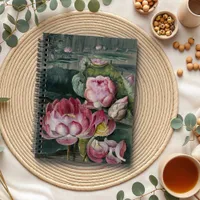 Ellis Rowan Sacred Lotus Water Lily Vintage Flower Notebook