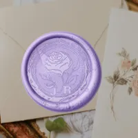 Vintage Rose Wax Seal Sticker