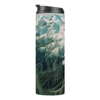 Alaska Mountain Range-Aerial View Thermal Tumbler