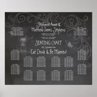 CHALKBOARD MASON JAR SEATING CHART