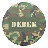 Green Military Camouflage Print Pattern Army Eraser