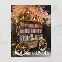 Book Wagon Read Banned Books Postcard