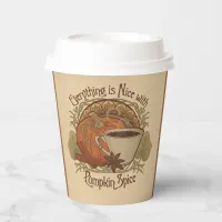 Pumpkin Spice Coffee Party Paper cup