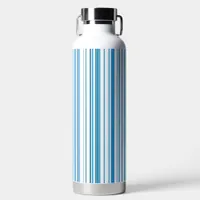 Blue Beach Color Stripes Water Bottle