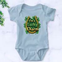 Lucky Charm Green St. Patricks Day Baby Bodysuit