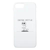 Drink Water - Eat Drink And Be Scary Retro Classic iPhone 8/7 Case