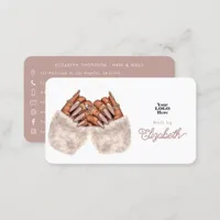 Bold Melanin Beauty African American Nail Artist Business Card