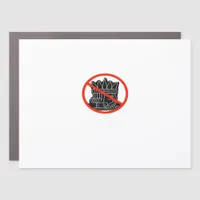 No Kings In The USA America Say No King Classic Re Car Magnet