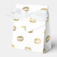 Faux Gold Foil Lipstick Favor Box