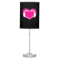 Heart Skeleton Hands Gothic Valentine  Classic Table Lamp