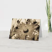 Sepia Flower Card