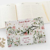 Japanese Cherry Blossoms Flowers Guest Book