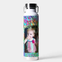Colorful Photo Personalized     Water Bottle