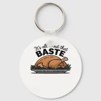 All About That Baste Christmas Classic Retro Look Keychain