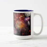 Fireworks Finale Two-Tone Coffee Mug