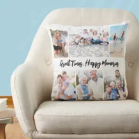 Great Times Happy Memories Photo Collage Keepsake Throw Pillow