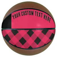 Red Buffalo Plaid Rustic Country Style Cool Basketball