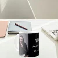 Birthday black white photo man myth legend coffee mug