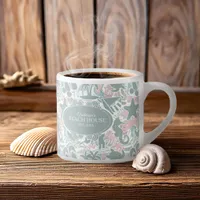 Nautical Beach Collage Sage ID840 Espresso Cup