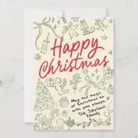 Merry Christmas Whimsical Holiday Card