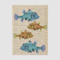 Vintage Fish decoupage Tissue Paper