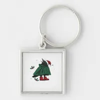Merry F Caw F Funny Graphic Style Keychain