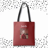 Personalized Photo and Name Child's Tote Bag